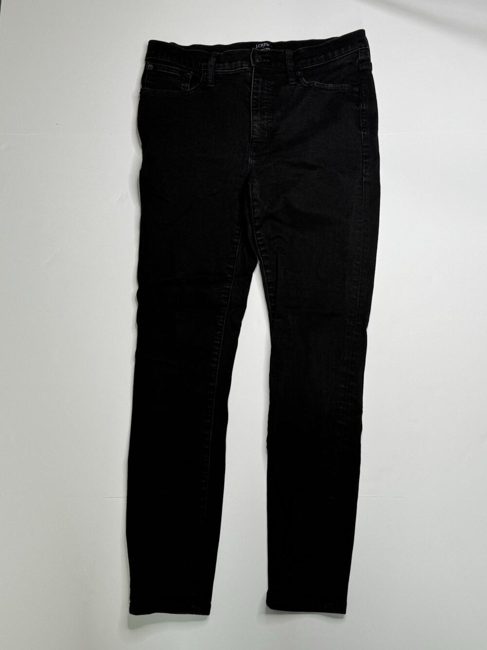 J.Crew Women’s Size 29 Black 9” High-Rise Skinny Stretch Denim Jeans